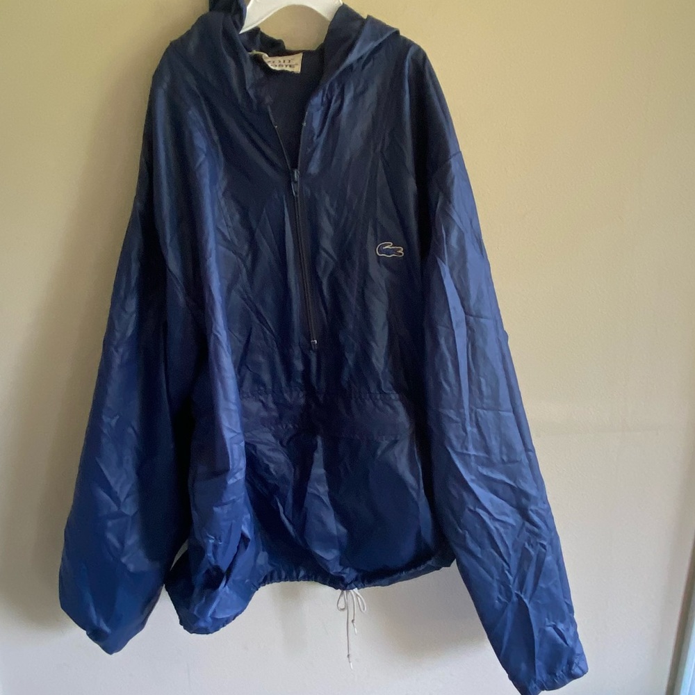 Vintage Lacoste Hooded Pullover Rain coat/Windbreaker